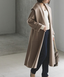 Noble | Super160s リバーワイドカラーコート(その他アウター)