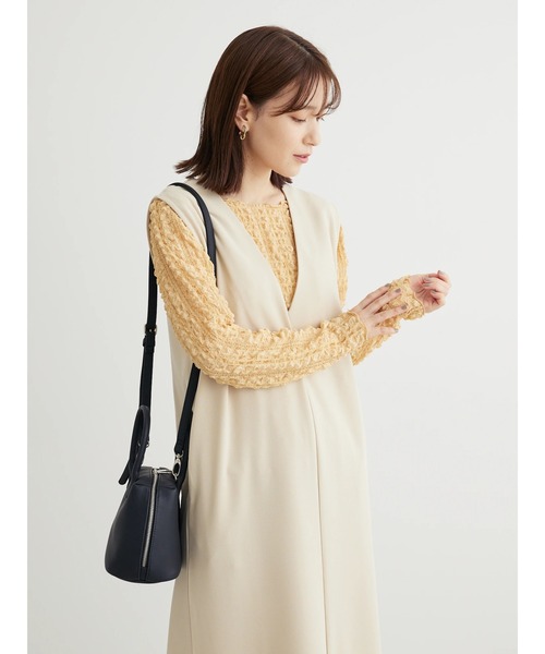 Green　Parks（グリーンパークス）の「2way　洗えて着回せるジャンスカ（ワンピース・レディース・ブラック/キャメル/ライトベージュ・FREE）」の15枚目の写真