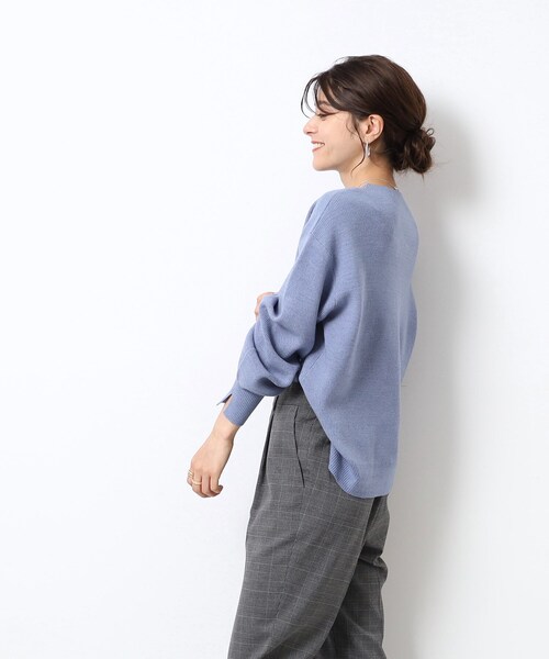 DRESKIP（ドレスキップ）の「◆【洗える/無地/ボーダー】レディな美シルエット 大人のこなれニット（ニット/セーター・レディース・ホワイト系5/ベージュ/グレー/ブラック/ピンク系/ライトブルー・04/02/03）」の11枚目の写真