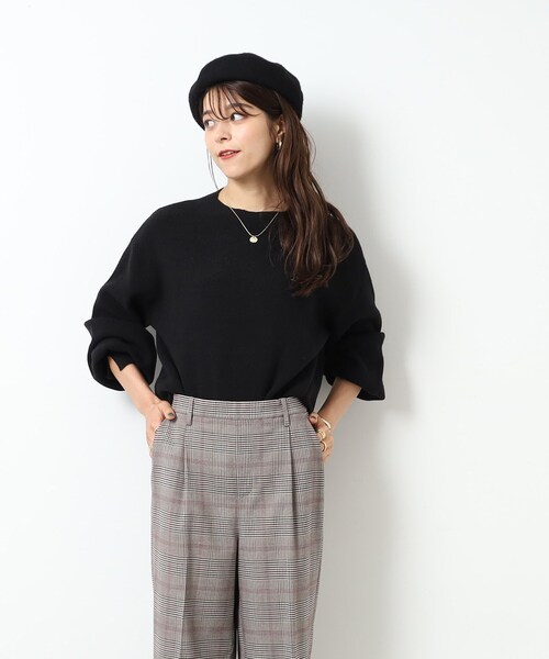 DRESKIP（ドレスキップ）の「◆【洗える/無地/ボーダー】レディな美シルエット 大人のこなれニット（ニット/セーター・レディース・ホワイト系5/ベージュ/グレー/ブラック/ピンク系/ライトブルー・04/02/03）」の16枚目の写真