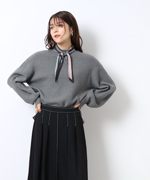 DRESKIP（ドレスキップ）の「◆【洗える/無地/ボーダー】レディな美シルエット 大人のこなれニット（ニット/セーター・レディース・ホワイト系5/ベージュ/グレー/ブラック/ピンク系/ライトブルー・04/02/03）」の22枚目の写真