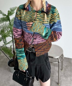 JACQUARD FLOWER PATTERN SHEER BLOUSE（シャツ/ブラウス