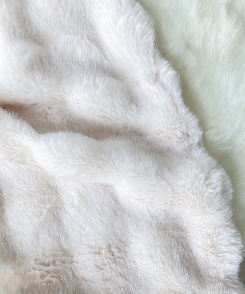 AS KNOW AS plus（アズノゥアズプラス）の「ふわぽこブランケット【ZOZOTOWN限定アイテム】（ブランケット・レディース・アイボリー/ブルー/ピンク/グレー/グレー系/アイボリー系/ベージュ系/ピンク系/グレー系1/ベージュ系1・FREE）」の12枚目の写真