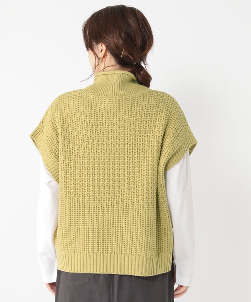 studio CLIP（スタディオクリップ）の「7ゲージロールネックベスト（ベスト・レディース・ブラック/その他7/ライトグレー/アイボリー/その他8/ブラウン・FREE）」の19枚目の写真