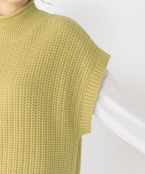 studio CLIP（スタディオクリップ）の「7ゲージロールネックベスト（ベスト・レディース・ブラック/その他7/ライトグレー/アイボリー/その他8/ブラウン・FREE）」の21枚目の写真