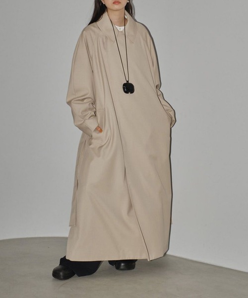 TODAYFUL（トゥデイフル）の「【TODAYFUL/トゥデイフル】ツイルトレンチコート（トレンチコート・レディース・チャコールグレー/オートミール・38/36）」の21枚目の写真