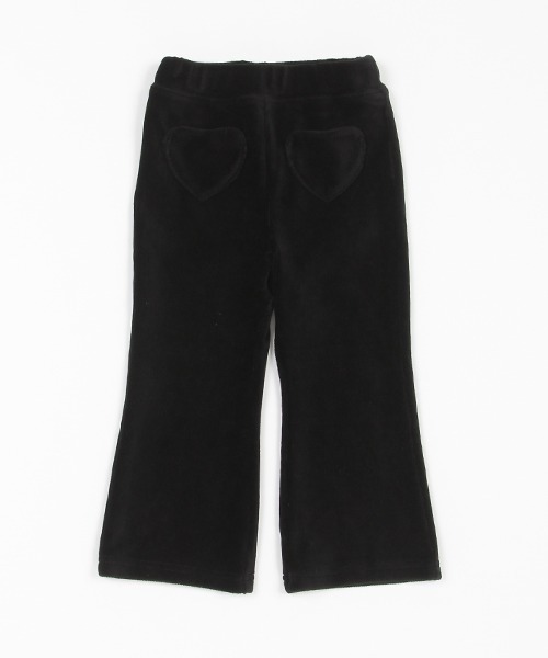 petit main（プティマイン）の「カットコールフレアパンツ（スウェットパンツ・キッズ・ピンク/ブラック/アイボリー/ダークブラウン/グレイッシュブルー・120cm/100cm/130cm/80ｃｍ/90cm/110cm）」の17枚目の写真