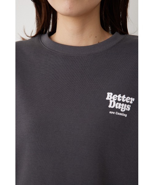 RODEO CROWNS WIDE BOWL(ロデオクラウンズワイドボウル)の「BETTER チェリースウェットトップス(スウェット・レディース・チャコールグレー/ブルー/オフホワイト・FREE)」の11枚目の写真