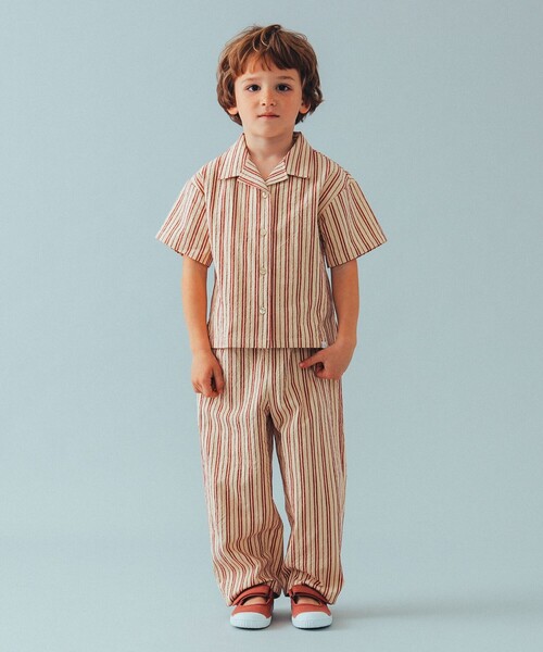 こども ビームス（コドモビームス）の「こども ビームス / ストライプ オープンカラー シャツ 24（90～130cm）（シャツ/ブラウス・キッズ・レッド/ブルー系その他4・130/120/110/100/90）」の7枚目の写真