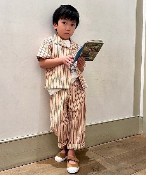 こども ビームス（コドモビームス）の「こども ビームス / ストライプ オープンカラー シャツ 24（90～130cm）（シャツ/ブラウス・キッズ・レッド/ブルー系その他4・130/120/110/100/90）」の4枚目の写真