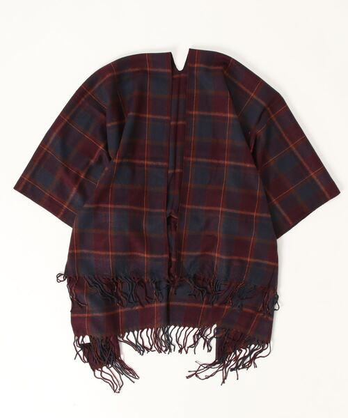 VivienneWestwood 黒赤チェック ポンチョマフラー ラッピング付き