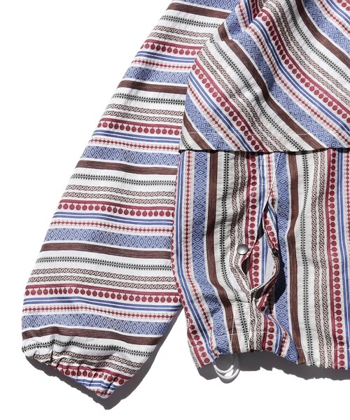 BEAMS PLUS(ビームスプラス)の「BEAMS PLUS / ジャカード ストライプ クルーザー ジャケット(ブルゾン・メンズ・ホワイト/オリーブ・XL/L/M/S)」の13枚目の写真