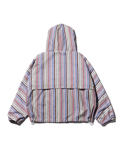 BEAMS PLUS(ビームスプラス)の「BEAMS PLUS / ジャカード ストライプ クルーザー ジャケット(ブルゾン・メンズ・ホワイト/オリーブ・XL/L/M/S)」の3枚目の写真