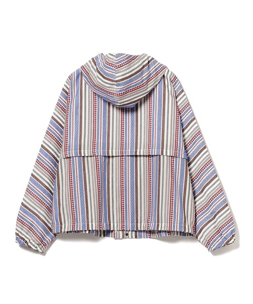 BEAMS PLUS(ビームスプラス)の「BEAMS PLUS / ジャカード ストライプ クルーザー ジャケット(ブルゾン・メンズ・ホワイト/オリーブ・XL/L/M/S)」の8枚目の写真