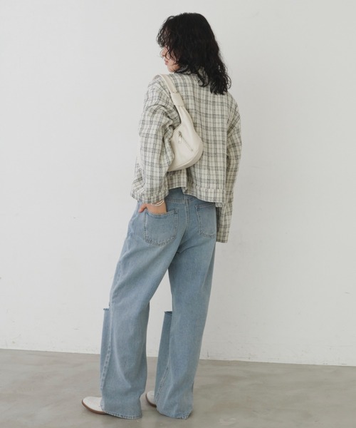 Aunt Marie's（アントマリーズ）の「ダメージストレートデニム【S,M,L