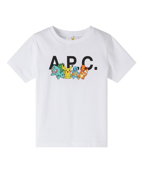 A.P.C.(アーペーセー)の「T-SHIRT KIDS POKEMON/ Tシャツ /A.P.C. x ポケモン(Tシャツ/カットソー・キッズ・ホワイト・6/8/4)」の1枚目の写真