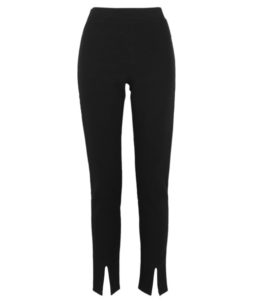 ■TOTEME■スリット入り スキニーパンツ 裏微起毛 ]選べる2タイプ 裾スリットストレッチスキニーパンツ