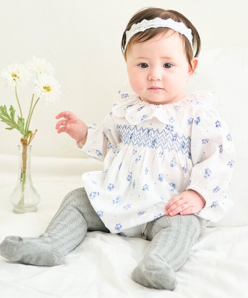 apres les cours(アプレレクール)の「チュールレースヘアバンド(ヘアバンド・キッズ・アイボリー・56/46/50)」の2枚目の写真