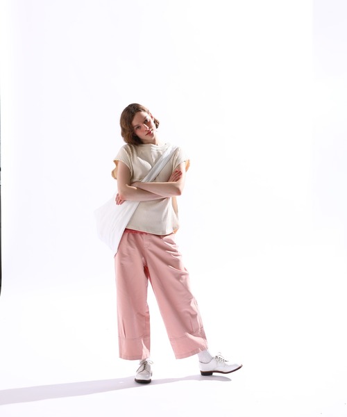Kelen（ケレン）の「「KELEN/ケレン」タックデザインパンツ（その他パンツ・レディース・ピンク/オフホワイト/カーキ・FREE）」の7枚目の写真