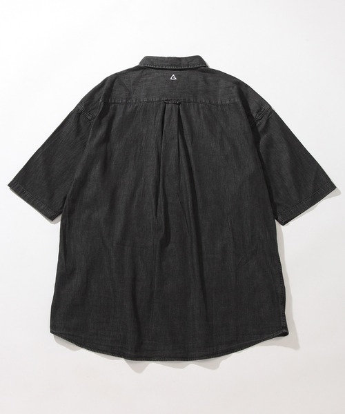 GERRY(ジェリー)の「【GERRY/ジェリー】 4.5ozデニム ワンポイント刺繍 ショートスリーブシャツ(シャツ/ブラウス・メンズ・ブラック/ネイビー/ブルー・LL/L/M)」の22枚目の写真