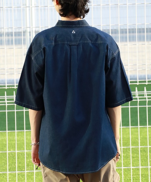 19万 新品 ランバン×フューチャー / アシメショートスリーブデニムシャツ 19万 新品 ランバン×フューチャー / アシメショートスリーブ