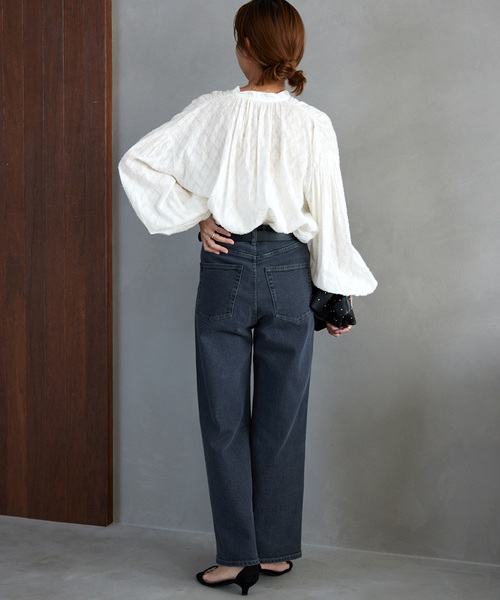 く*ん様 コットンジャガードギャザーブラウス 追加7》コットンジャガードギャザーブラウス（シャツ/ブラウス