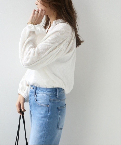 追加7》コットンジャガードギャザーブラウス（シャツ/ブラウス