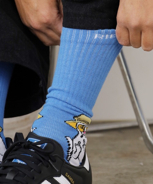 RIPNDIP（リップンディップ）の「RIPNDIP/リップンディップ NERMAL S THOMPSON SOCKS 靴下（ソックス/靴下・メンズ・ライトブルー・FREE）」の9枚目の写真