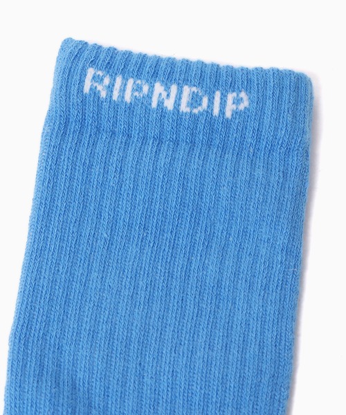 RIPNDIP（リップンディップ）の「RIPNDIP/リップンディップ NERMAL S THOMPSON SOCKS 靴下（ソックス/靴下・メンズ・ライトブルー・FREE）」の2枚目の写真