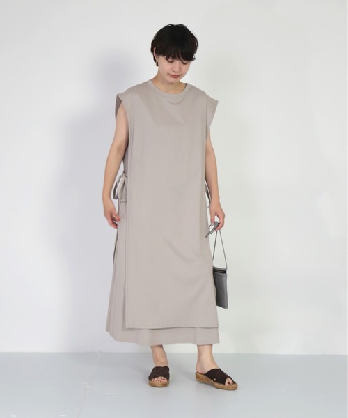 【セール】[ OWLEYE by domingo / アウルアイ ] 60/-シルケットスムース レイヤードワンピース（ワンピース）｜OWLEYE by domingo（アウルアイ バイドミンゴ）
