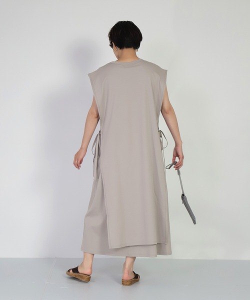 【セール】[ OWLEYE by domingo / アウルアイ ] 60/-シルケットスムース レイヤードワンピース（ワンピース）｜OWLEYE by domingo（アウルアイ バイドミンゴ）