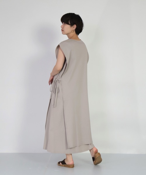 【セール】[ OWLEYE by domingo / アウルアイ ] 60/-シルケットスムース レイヤードワンピース（ワンピース）｜OWLEYE by domingo（アウルアイ バイドミンゴ）