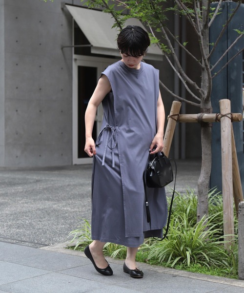 【セール】[ OWLEYE by domingo / アウルアイ ] 60/-シルケットスムース レイヤードワンピース（ワンピース）｜OWLEYE by domingo（アウルアイ バイドミンゴ）
