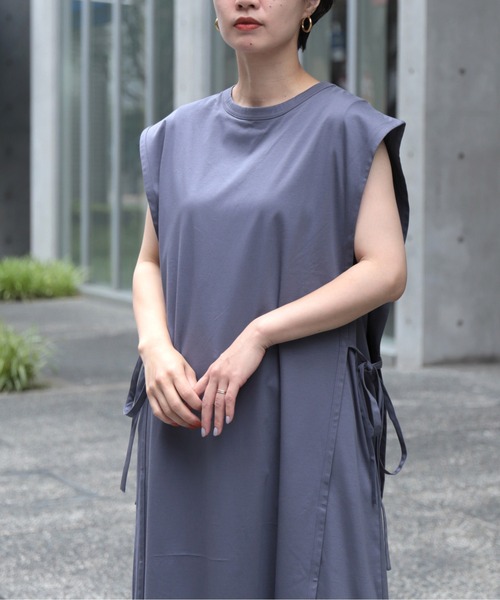 【セール】[ OWLEYE by domingo / アウルアイ ] 60/-シルケットスムース レイヤードワンピース（ワンピース）｜OWLEYE by domingo（アウルアイ バイドミンゴ）