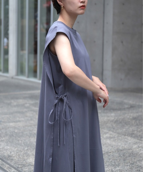 【セール】[ OWLEYE by domingo / アウルアイ ] 60/-シルケットスムース レイヤードワンピース（ワンピース）｜OWLEYE by domingo（アウルアイ バイドミンゴ）