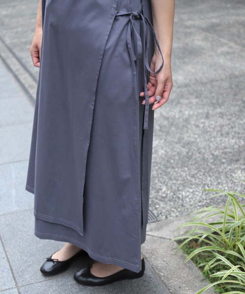 【セール】[ OWLEYE by domingo / アウルアイ ] 60/-シルケットスムース レイヤードワンピース（ワンピース）｜OWLEYE by domingo（アウルアイ バイドミンゴ）