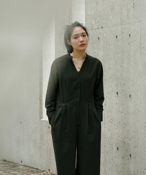 お値下げしました！SELECT MOCA ノーカラーウエストタックオールインワン お値下げしました！SELECT MOCA ノーカラーウエストタック