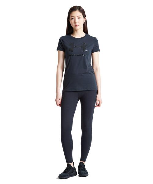 UNDER ARMOUR(アンダーアーマー)の「UAライブ スポーツスタイル グラフィックショートスリーブ クルー(トレーニング/レディース)(Tシャツ/カットソー・レディース・ブラック系その他・L/S)」の5枚目の写真