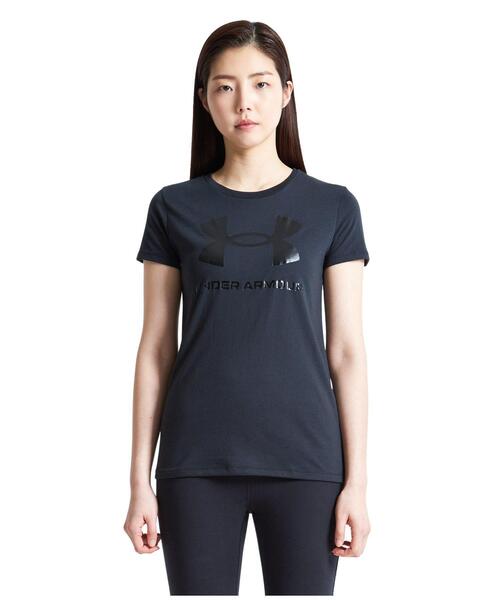 UNDER ARMOUR(アンダーアーマー)の「UAライブ スポーツスタイル グラフィックショートスリーブ クルー(トレーニング/レディース)(Tシャツ/カットソー・レディース・ブラック系その他・L/S)」の6枚目の写真