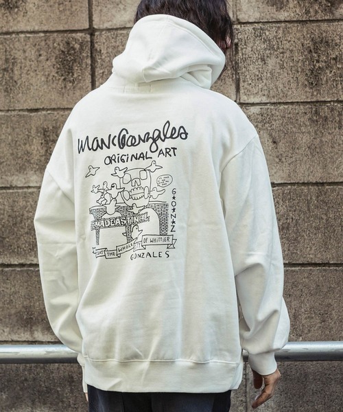 【WEB・直営店限定】MARK GONZALES ARTWORK COLLECTION(マーク ゴンザレス)バックプリントプルパーカー 2type 5colors