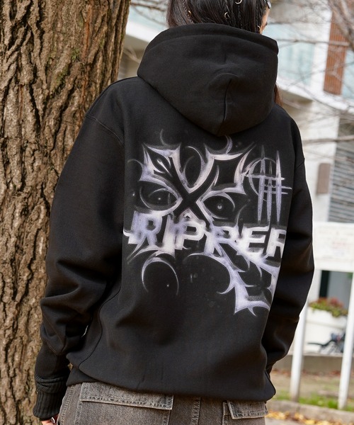 RIPPER（リッパー）の「【RIPPER】クロス グラフィック パーカー