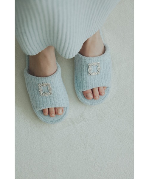 SNIDEL HOME（スナイデルホーム）の「【MilkySmooth】ビジュースリッパ（ルームシューズ/スリッパ・レディース・ラベンダー/サックスブルー/グレー・FREE）」の13枚目の写真