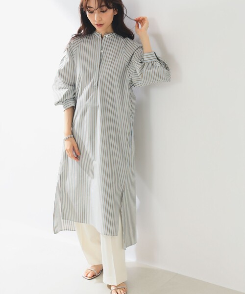 ■専用■美品 デミルクスビームス 2024SS ギャザースリーブ ワンピース Demi-Luxe BEAMS（デミルクス ビームス）の「Demi-Luxe BEAMS