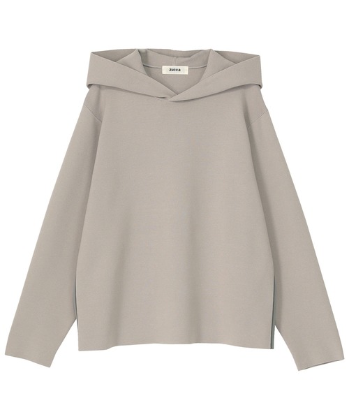 ZUCCa（ズッカ）の「ミラノリブニット / ニットプルオーバー / (O)（ニット/セーター・レディース・ダークグレー/ベージュ/ライトグレー・M size）」の2枚目の写真