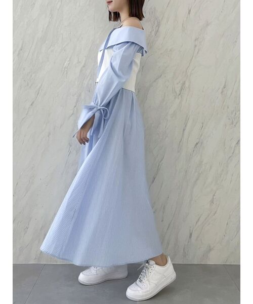 dazzlin（ダズリン）の「ダブルジップニットビスチェ（キャミソール・レディース・ブラック/オフホワイト/オレンジ・FREE）」の18枚目の写真