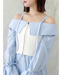 dazzlin | ダブルジップニットビスチェ(キャミソール)