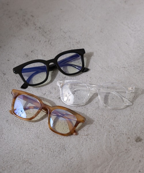 Birthday room(バースデイルーム)の「ブルーライトカットセルフレーム伊達メガネ / blue light cut cell frame glasses(メガネ・レディース・ブラック/ブラウン/クリア・FREE)」の6枚目の写真