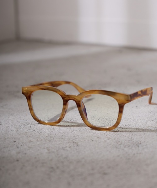 Birthday room(バースデイルーム)の「ブルーライトカットセルフレーム伊達メガネ / blue light cut cell frame glasses(メガネ・レディース・ブラック/ブラウン/クリア・FREE)」の8枚目の写真