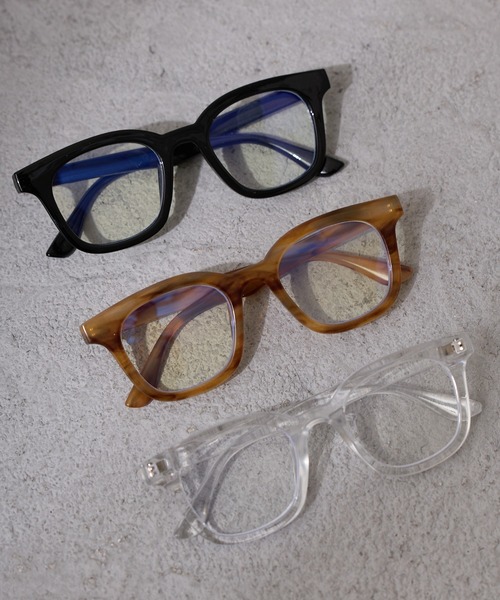 Birthday room(バースデイルーム)の「ブルーライトカットセルフレーム伊達メガネ / blue light cut cell frame glasses(メガネ・レディース・ブラック/ブラウン/クリア・FREE)」の13枚目の写真