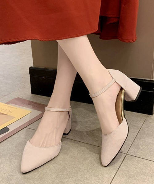 Miniministore(ミニミニストア)の「セパレートストラップ パンプス 結婚式(パンプス・レディース・ブラック/ライトベージュ・24.5cm/23.0cm/24.0cm/22.5cm/23.5cm)」の8枚目の写真